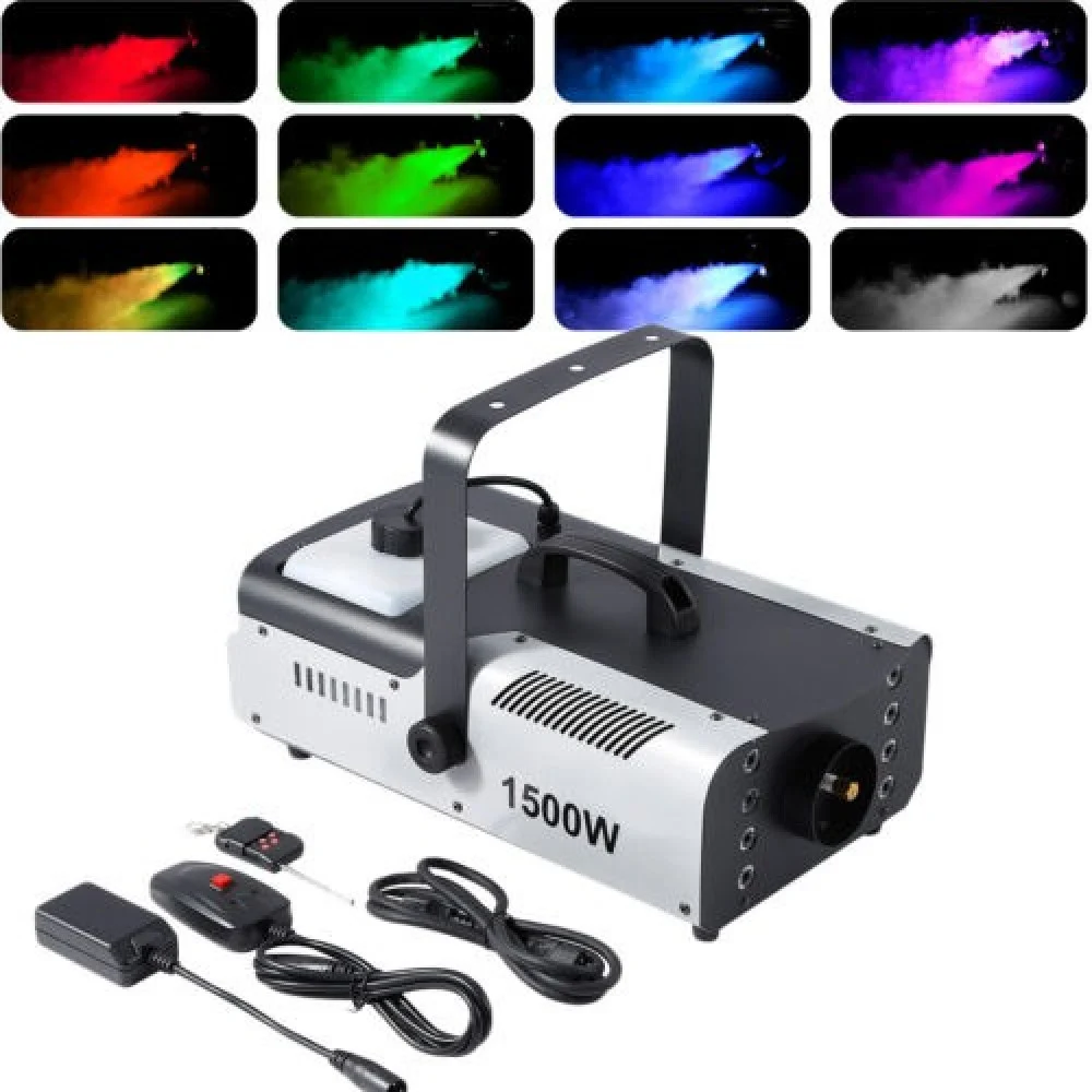 جهاز بخار الضباب مع إضاءة 1500 واط -LED FOG 1500W