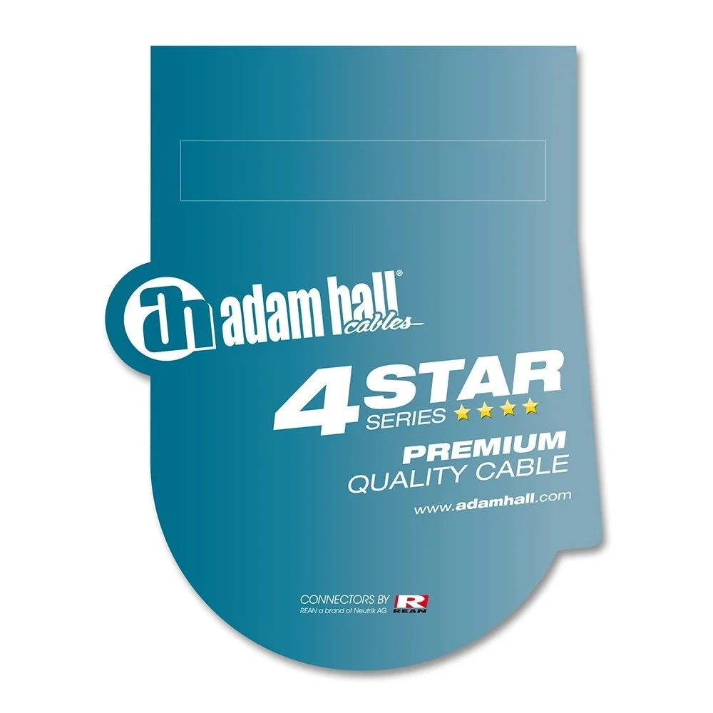 سلك AUX - RCA 6.35M - طول 3 متر - Adam Hall