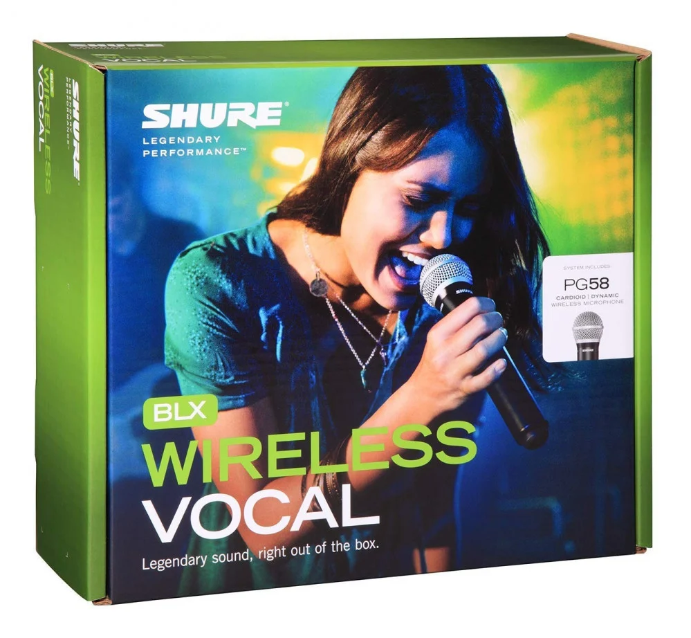 ميكروفون لاسلكي شور يدوي -SHURE - BLX24/PG58