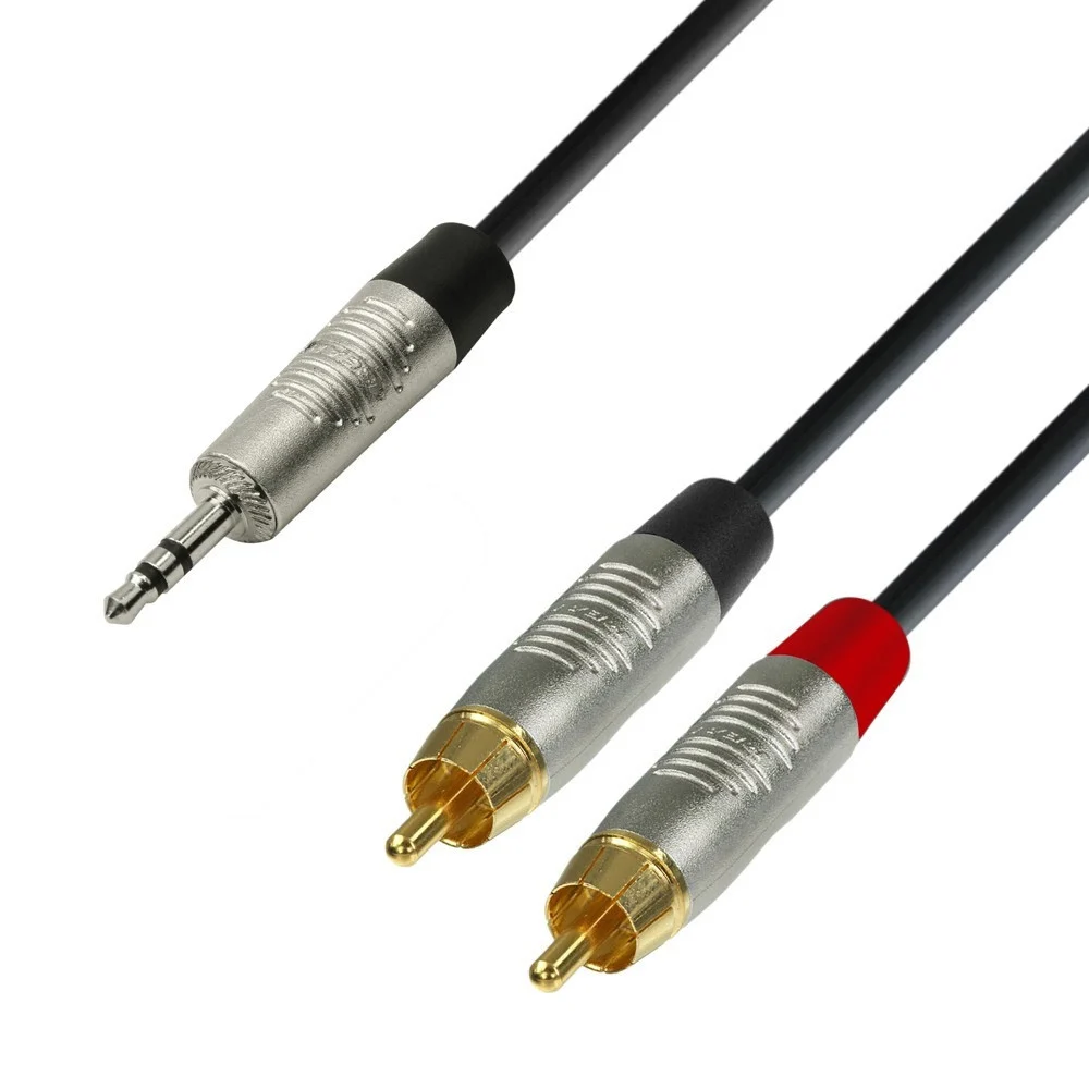 سلك AUX - RCA 3.5M - طول 1 متر - Adam Hall